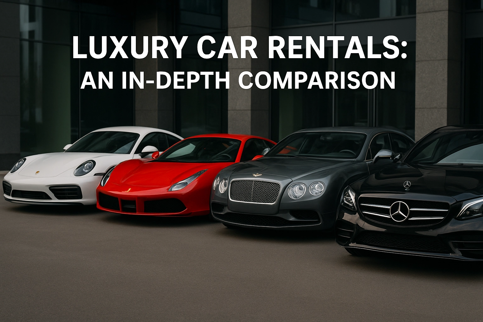Luxury Car Rentals: An In-Depth Comparison